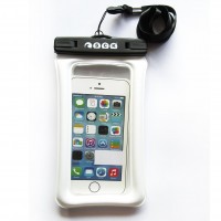 Waterproof phone case Floating SCK White up to 8"