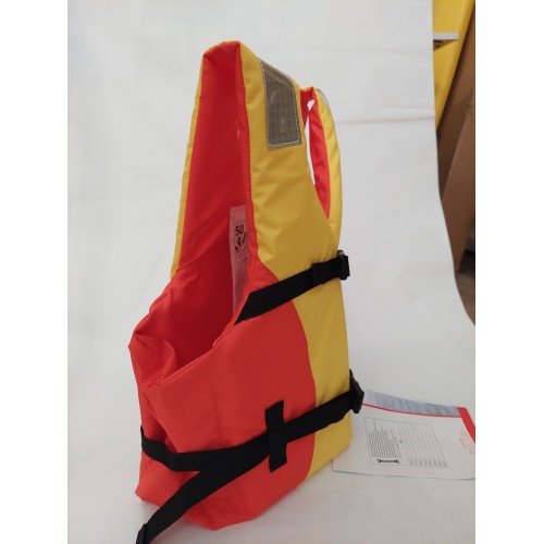 One size adult life jacket with 2 straps
