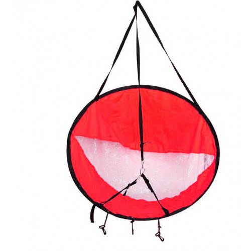 Round sail for kayak 105cm Red
