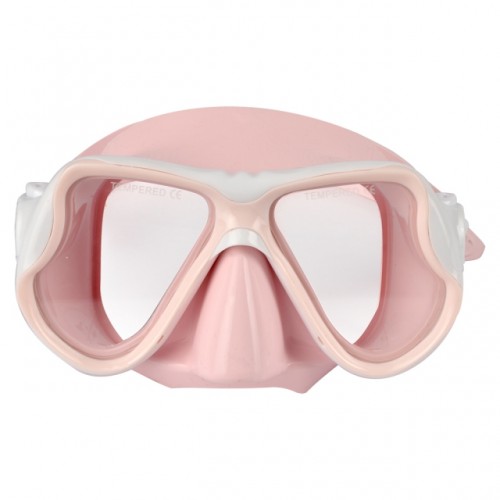 Children's Silicone Diving Mask with Double Lens Pink Aropec