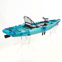OCEANUS 335 pedal-step μονοθέσιο καγιάκ με κάθισμα αλουμινίου SCK - Μπλε/Τυρκουάζ