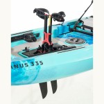 OCEANUS 335 pedal-step μονοθέσιο καγιάκ με κάθισμα αλουμινίου SCK - Μπλε/Τυρκουάζ