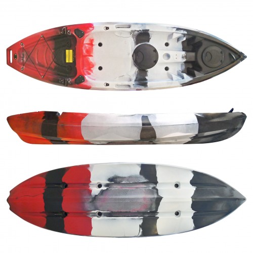 SCK mini Conger single seat kayak - White/Black/Red