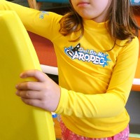 UV παιδική λύκρα μπλούζα με μακρύ μανίκι κίτρινη Aropec