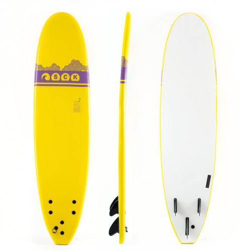 Soft surf board 7ft Yellow SCK 