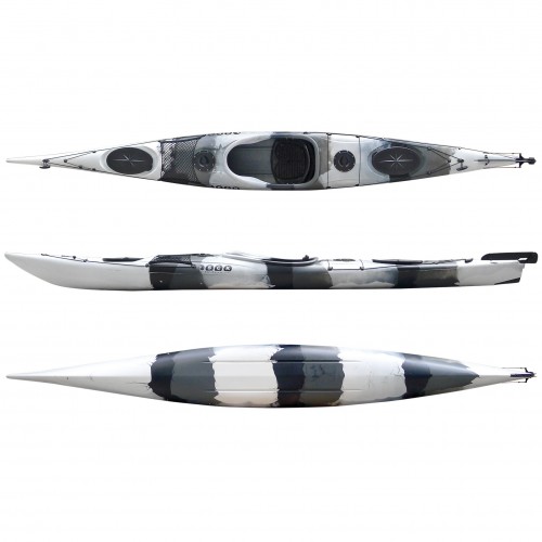 Dreamer Plus single sit-in kayak by SCK - White/Black