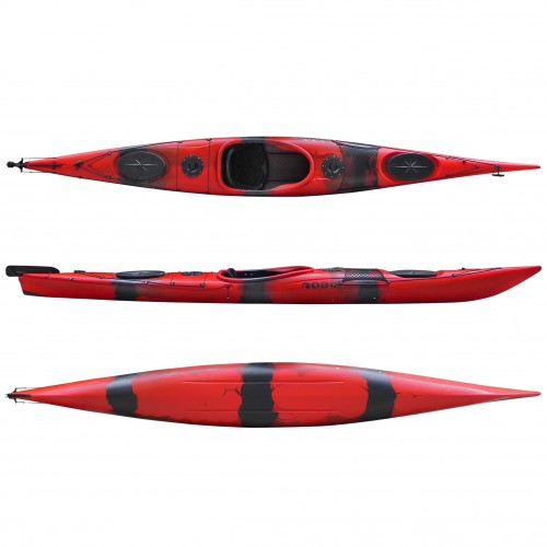 Dreamer Plus single sit-in kayak by SCK - Red/Black