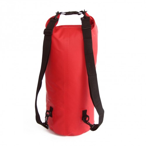 Waterproof bag 30L with back straps red
