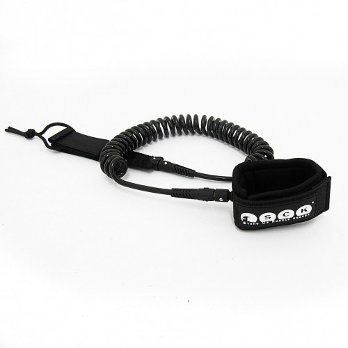 SUP leash coil 10ft SCK - Black