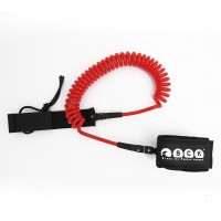 SUP leash coil 10ft SCK - Red