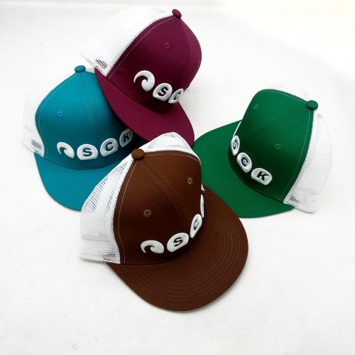 Snap Back Cap with mesh available in 4 different colors