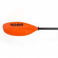 Kayak Paddle Adjustable 215-235cm Fiberglass Orange SCK