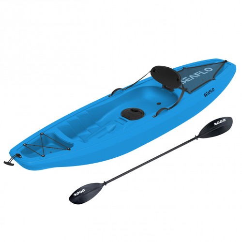 Seaflo Puny Single Kayak with wheel and paddle - Blue