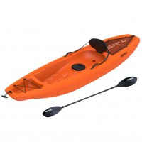 Seaflo Puny Single Kayak with wheel and paddle - Orange