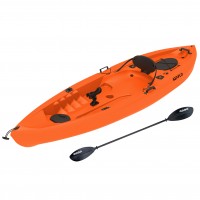 Seaflo LUPIN Single seat fishing kayak with wheel - Orange
