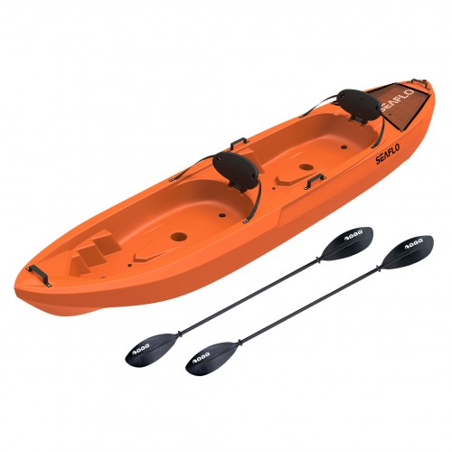 SeaFlo Pair double kayak by with 2 paddles - Orange
