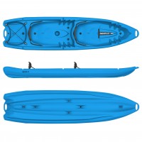 Seaflo DUORUM Double seater kayak for 2 adults and 2 children - Blue