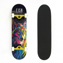 Skateboard 31'' Wolf Fish