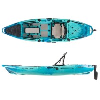 SCK Largo 300 single seat Pedal Kayak ready with aluminium seat and wheelhouse | Blue-Turquoise