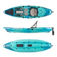 SCK Largo 300 single seat Pedal Kayak ready with aluminium seat and wheelhouse | Blue-Turquoise