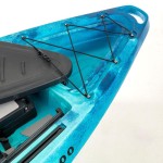 SCK Largo 300 Μονοθέσιο Pedal Kayak ready με αλουμινίου κάθισμα και τιμονιέρα | Μπλε-Τυρκουάζ
