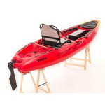 SCK Largo 300 single seat Pedal Kayak ready with aluminium seat and wheelhouse | Red-Yellow