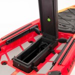 SCK Largo 300 single seat Pedal Kayak ready with aluminium seat and wheelhouse | Red-Yellow