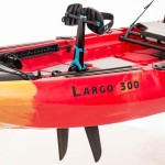 SCK Largo 300 single seat Pedal Kayak ready with aluminium seat and wheelhouse | Red-Yellow