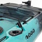 SCK Cargo 320 Μονοθέσιο Pedal Kayak ready με αλουμινίου κάθισμα και τιμονιέρα | Μαύρο-Τυρκουάζ