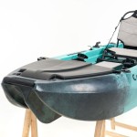 SCK Cargo 320 Μονοθέσιο Pedal Kayak ready με αλουμινίου κάθισμα και τιμονιέρα | Μαύρο-Τυρκουάζ