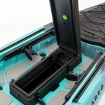 SCK Cargo 320 Μονοθέσιο Pedal Kayak ready με αλουμινίου κάθισμα και τιμονιέρα | Μαύρο-Τυρκουάζ