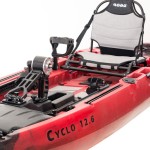SCK Cyclo 12.6 μονοθέσιο ποδηλατικό καγιάκ με σύστημα ποδήλατο-προπέλας και κουπί | Μαύρο-Κόκκινο