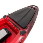 SCK Cargo 320 Μονοθέσιο Pedal Kayak ready με αλουμινίου κάθισμα και τιμονιέρα | Μαύρο-Κόκκινο