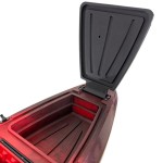 SCK Cargo 320 Μονοθέσιο Pedal Kayak ready με αλουμινίου κάθισμα και τιμονιέρα | Μαύρο-Κόκκινο