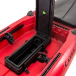 SCK Cargo 320 Μονοθέσιο Pedal Kayak ready με αλουμινίου κάθισμα και τιμονιέρα | Μαύρο-Κόκκινο