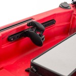 SCK Cargo 320 Μονοθέσιο Pedal Kayak ready με αλουμινίου κάθισμα και τιμονιέρα | Μαύρο-Κόκκινο