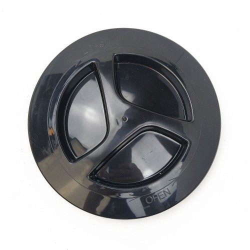 Watertight round hatch with screw cap