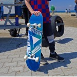 Skateboard 31'' Blue Triangle Fish