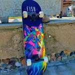 Skateboard 31'' Wolf Fish