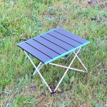 Πτυσσόμενο Τραπέζι camping αλουμινίου 40×35×28 cm Μπλε - Yaia