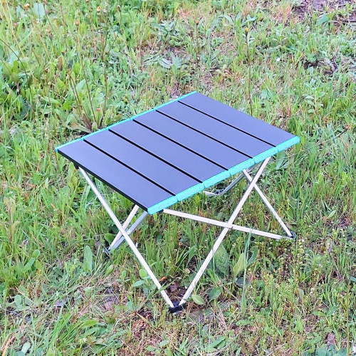 Πτυσσόμενο Τραπέζι camping αλουμινίου 40×35×28 cm Μπλε - Yaia